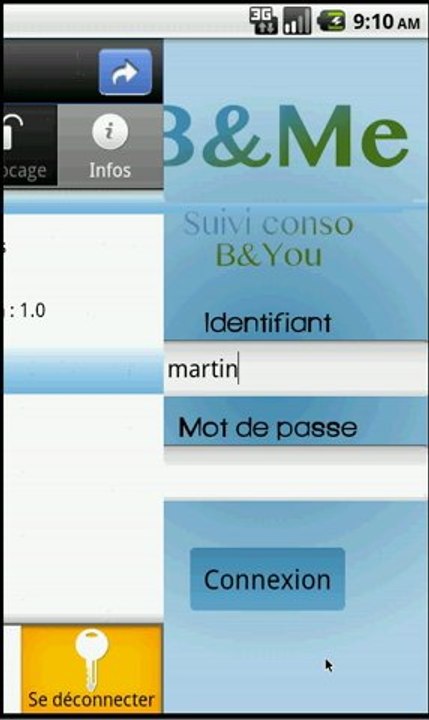 B&Me 1.3.2 - suivi conso Android