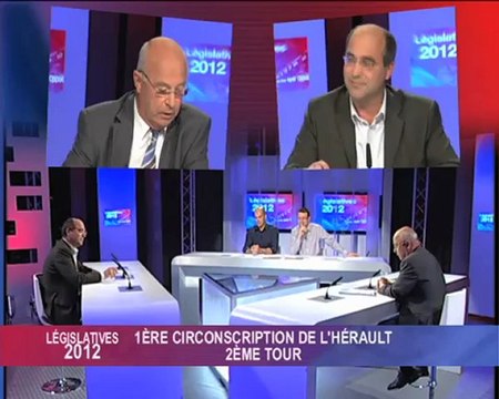 LEGISLATIVES - 1ère CIRCO Hérault - 12/06/12 - débat 2ème tour
