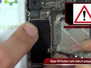 Tutoriel Iphone 4 remplacement bouton power + micro d'ambiance et capteur de proximité