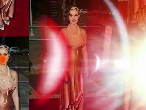 Braless Katy Perry Steps Out in Flapper Fashion