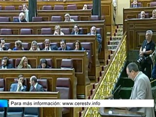 Compromís saca un pito en la tribuna de oradores del Congreso