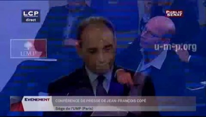 Conférence de presse de Jean-François Copé depuis le siège de l'UMP