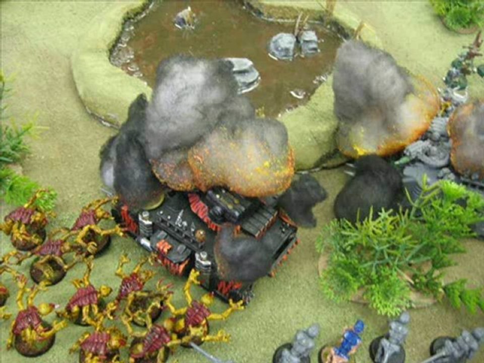 MiniWarGaming Warhammer 40K Battle Report Tyranid vs Plague