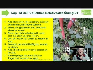 A2 Kap. 13 DaF Collektion Relativsätze mit  "Wer"  Übung 01