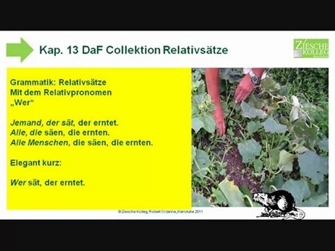 A2 Kap. 13 DaF Collektion Grammatik Relativsätze mit Wer ...?