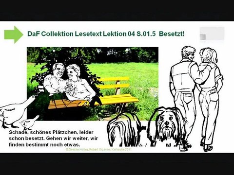 Daf Collektion Kap.01 Lektion 04 Wetter S.01.5c Schade! Besetzt!