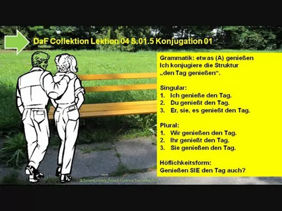 Daf Collektion Kap.01 Lektion 04 Wetter S.01.5 Konjugation 01