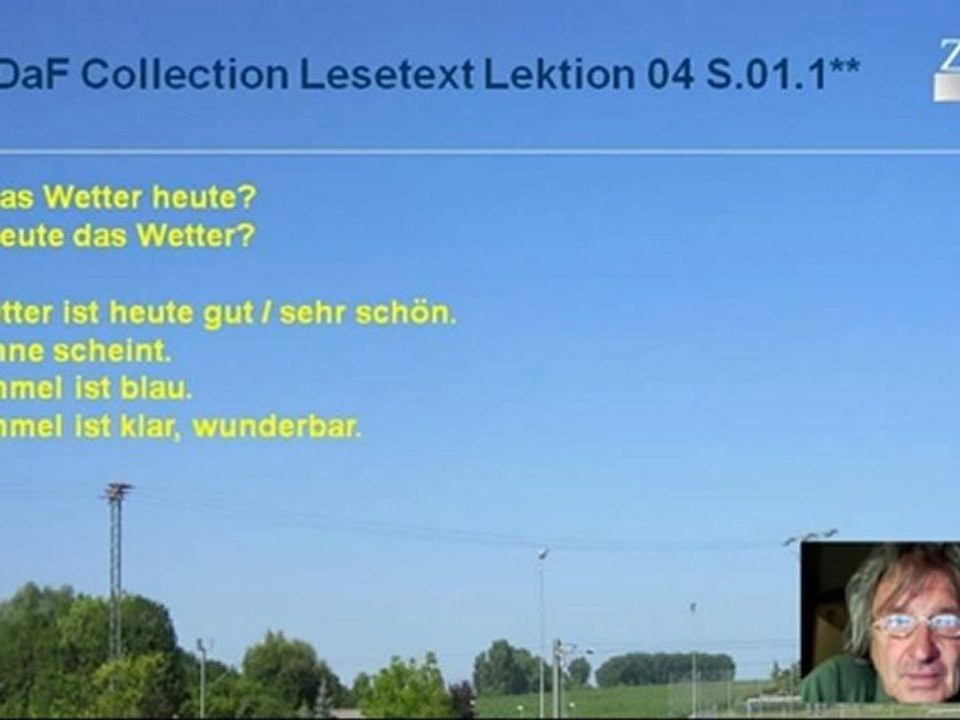 Daf Kollektion Kap. 01 Lektion 04 S. 01. 1 Wie ist das Wetter?