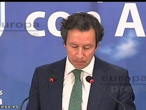 Floriano culpa a PSOE y a Rubalcaba de situación actual