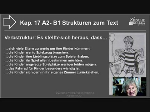 A2-B1 Thema Kinder müssen toben sich herausstellen