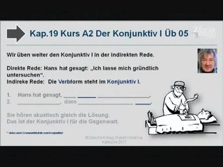 Kap  19 Konj  I indirekte Rede Gegenwart Üb 05 lassen