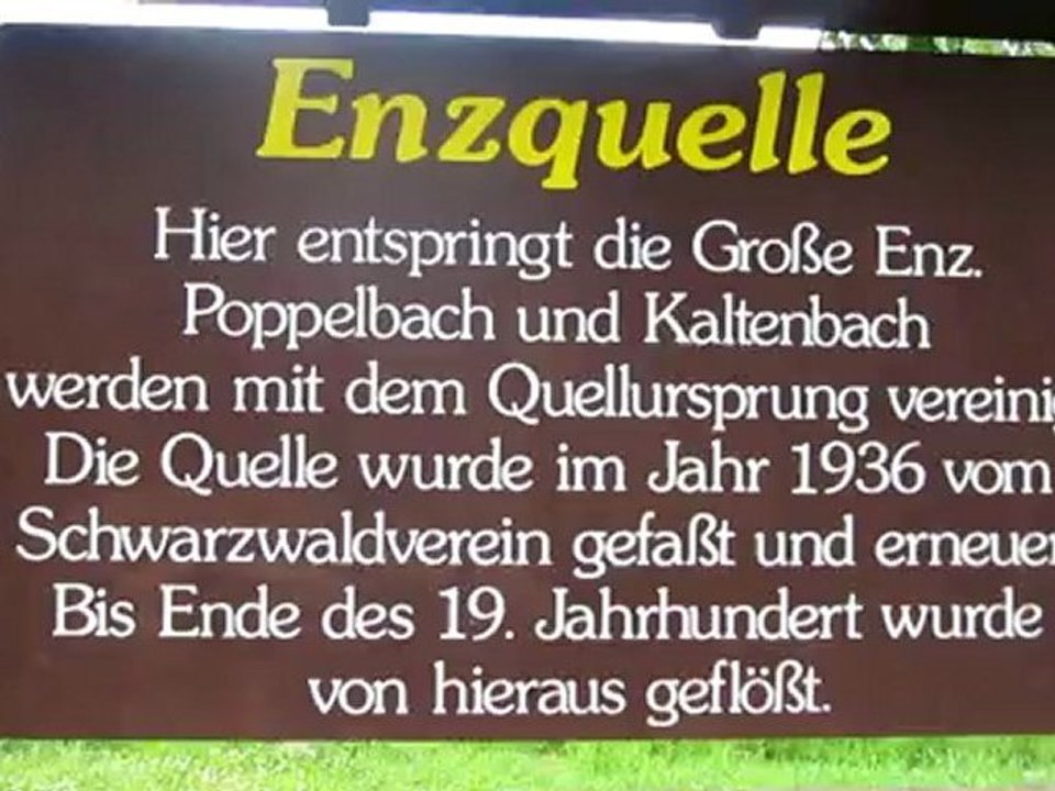 A2-B1 Hörtext Enzquelle Tafel an der Enzquelle