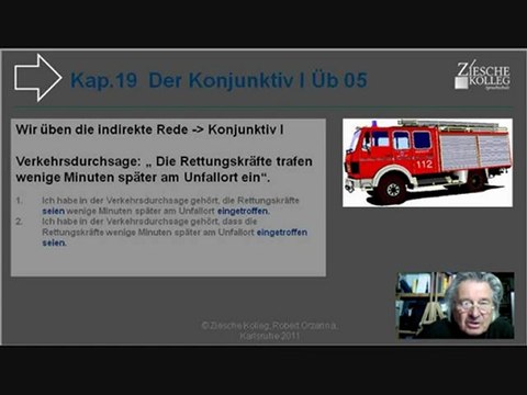 Kap. 19 Kurs A2-DSH Konj. I ind. Rede Üb-Beispiel 05 Vergangenheit