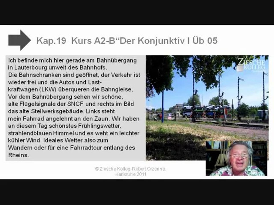 Kap. 19 Kurs A2-B1 indirekte Rede Konjunktiv Textbeispiel  BÜ Lauterburg.