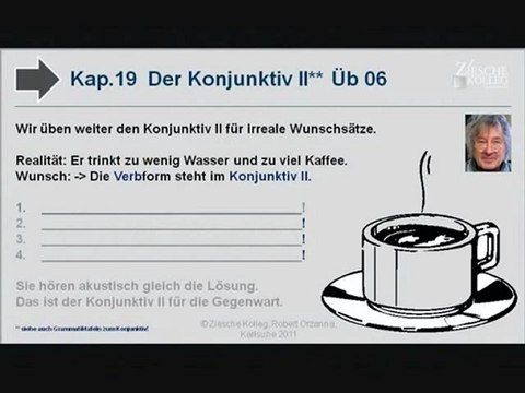 Kap. 19 Kurs A2-B1 Konjunktiv II irreale Wunschsätze Üb 06