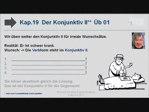 Kap.19 Kurs A2-B1 Konjunktiv II Wunschsätze Übung 01