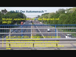 A1-A2 Struktur sprechen mit + D / ein Gespräch führen mit + D