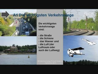 A1 Die wichtigsten Verkehrswege
