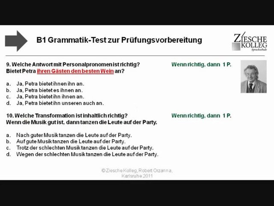 B1 Test zur Prüfungsvorbereitung 02 Teil 1