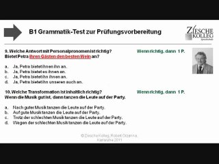 B1 Test zur Prüfungsvorbereitung 02 Teil 1