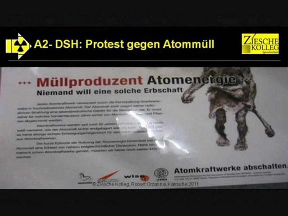 A2-DSH Vorbereitung Atommüll Lesetext