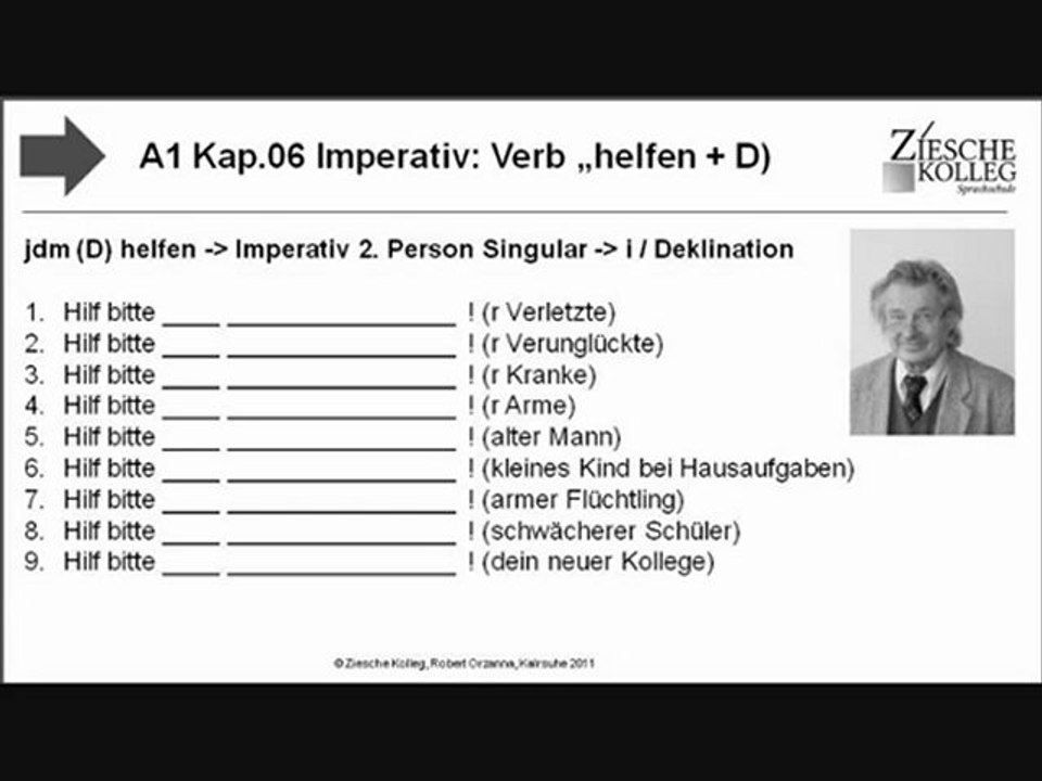 A1 Kap.06 08 Imperativ Verb helfen + D S.01