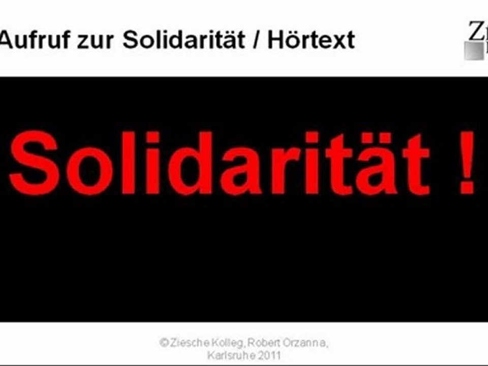 Solidarität! Hoertext A2
