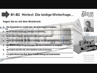 B1-B2 Hörtext Die leidige Winterfrage Modalverben