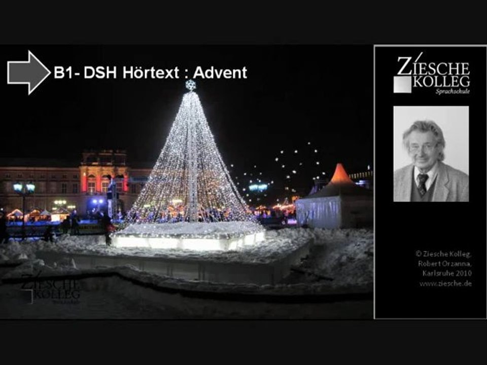 B1-DSH Hörtext Advent S.01