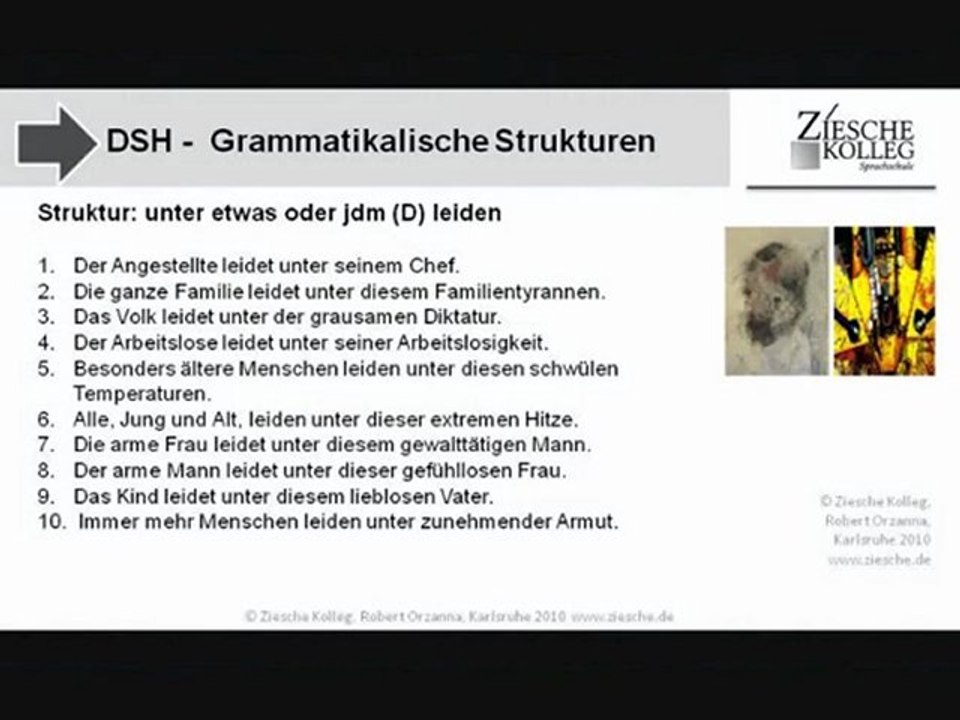 B1-DSH-Vorbereitung Struktur leiden unter