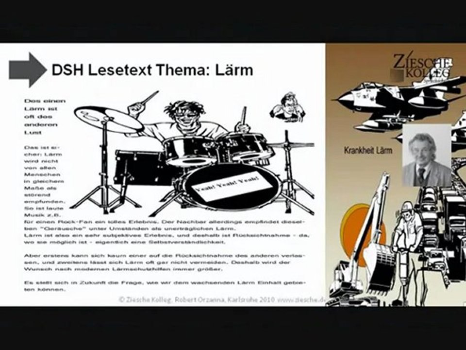 DSH-Vorbreitung Lesetext zum Thema Lärm