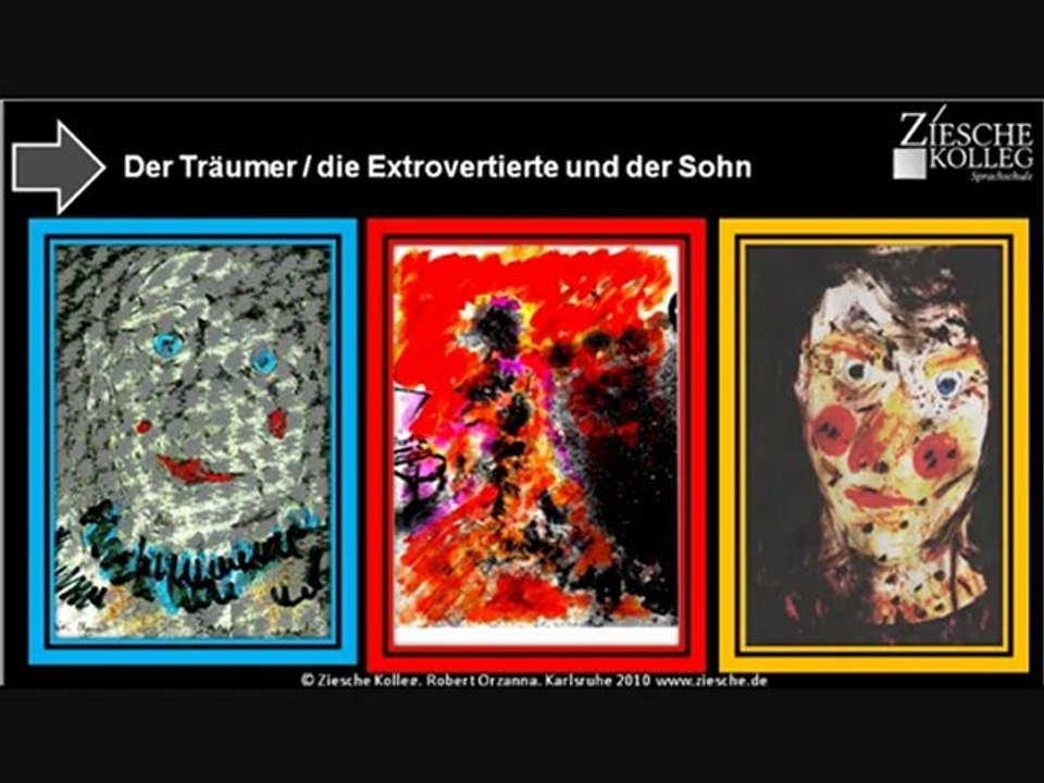 Kunst am Kolleg 3 Personen 3 Welten Teil 02