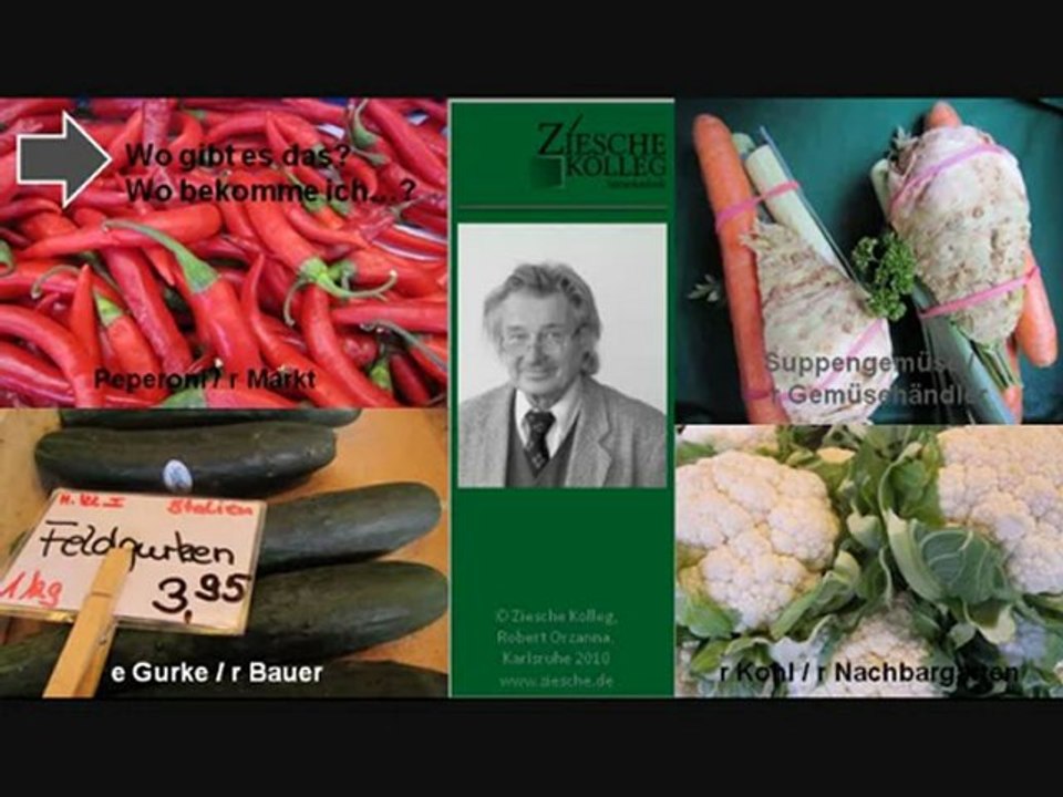 E1-A1 Lebensmittel Gemüse Wo gibt es  Wo bekomme ich  S.01