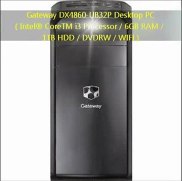 FOR SALE Gateway DX4860-UB32P Desktop PC {Intel® CoreTM i3 Processor / 6GB RAM / 1TB HDD / DVDRW / WIFI} 2012