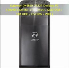 FOR SALE Gateway DX4860-UB32P Desktop PC {Intel® CoreTM i3 Processor / 6GB RAM / 1TB HDD / DVDRW / WIFI} 2012