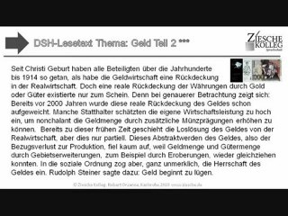 DSH-Kurs Lesetext Thema Geld Teil II S.01