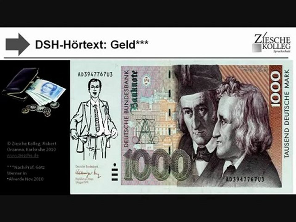 DSH Hörtext Thema Geld S 01