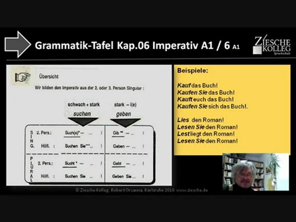 A1 Grammatik-Tafel Kap.06 Imperativ A1