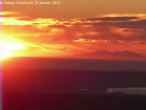 Canigou vu de Sainte-Victoire 22 01 2012