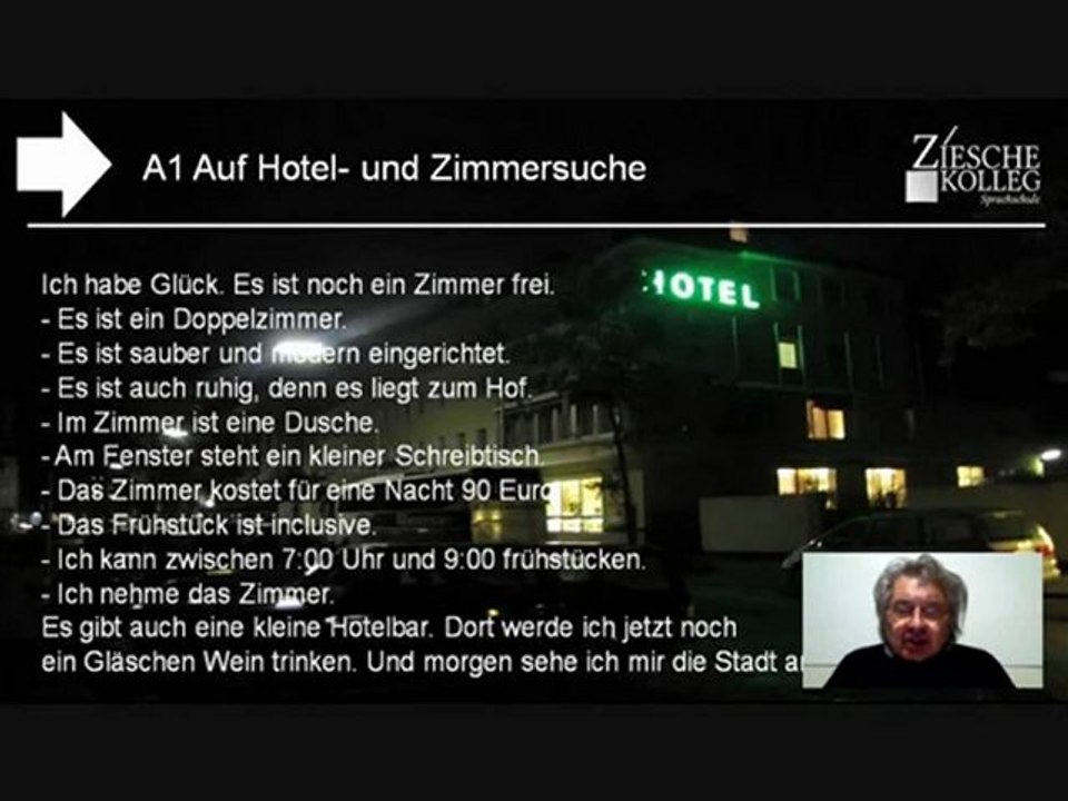 A1 Lese- und Hörtext Auf Hotelsuche