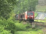 Züge Hammerstein-Leutesdorf, Angel Trains 185, ÖBB Taurus 182, 189, 145, DBAG 185, 143, 425