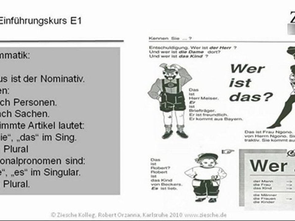 E1 Einführungskurs Basics Wer ist das?