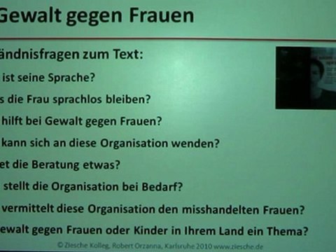 A2 Hörtext Lesetext + Übung Gewalt gegen Frauen