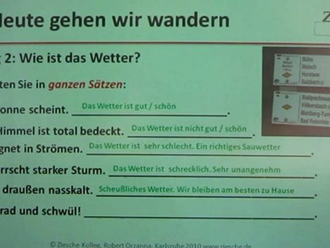 A1 Hörtext-Lesetext A1 Wir wandern Übung01