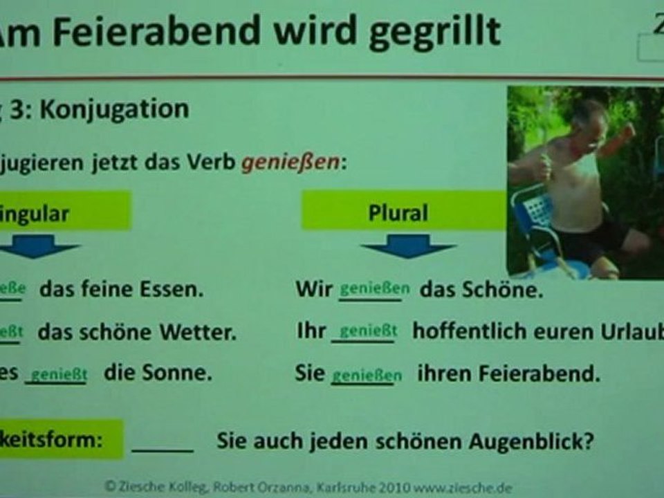 A1 lesetext a1 mit Übungen wir grillen im garten teil 01