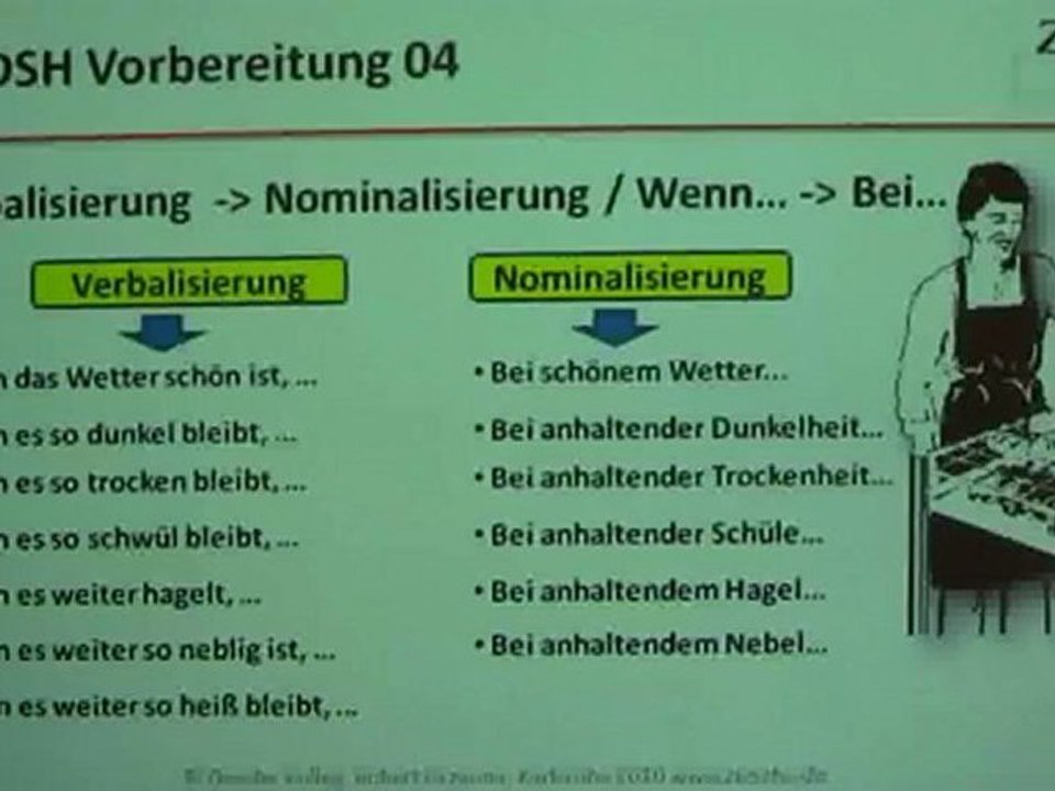 DSH Verbalisierung-Nominalisierung04 wenn, bei