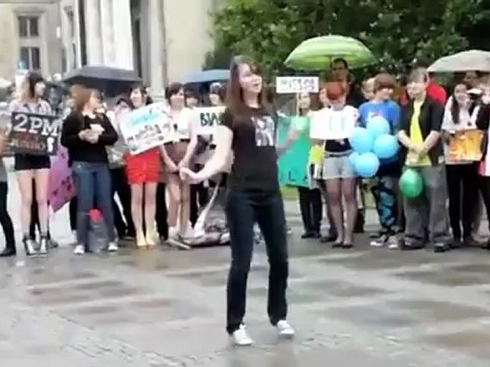 Dreamstage Korea  Global Flashmob Day   Warsaw Poland  Miss A   Good bye Baby