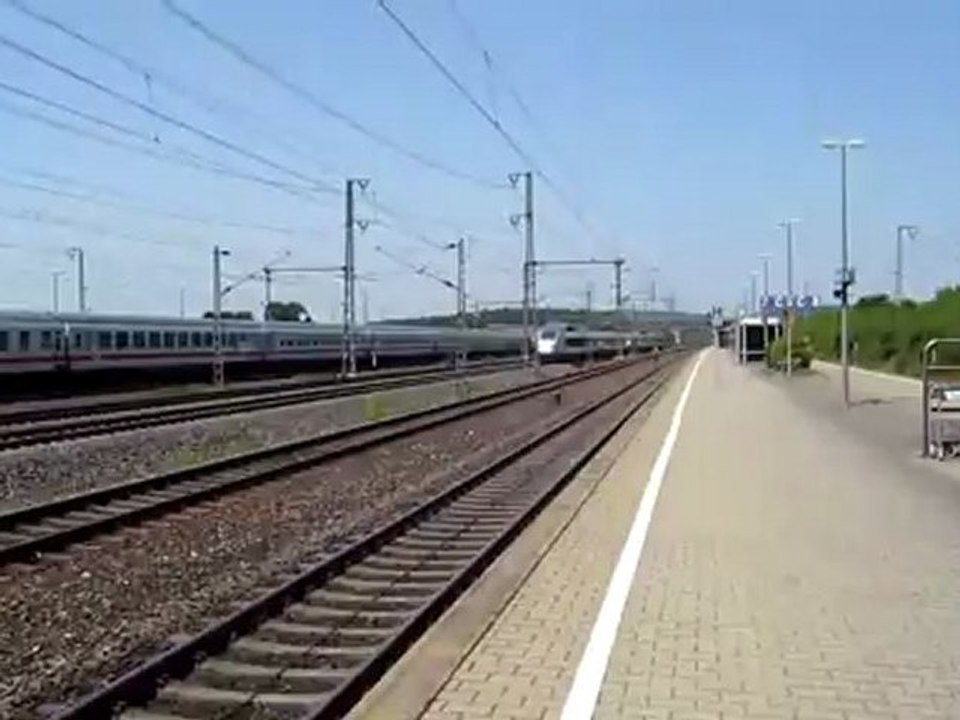 TGV Durchfahrt Vaihingen über Karlsruhe nach Paris