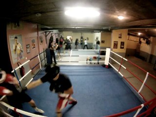 Sparring Mehdi et Nico 2 premiers Rounds