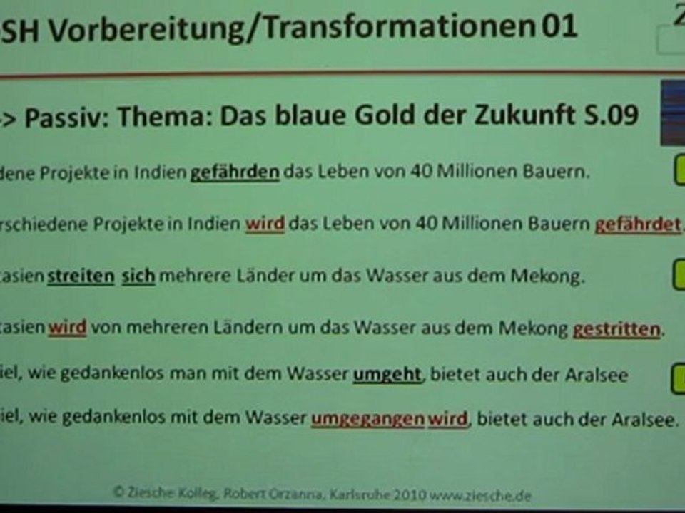 DSH Grammatik Transformationen Kap16-01 S.09.FLV